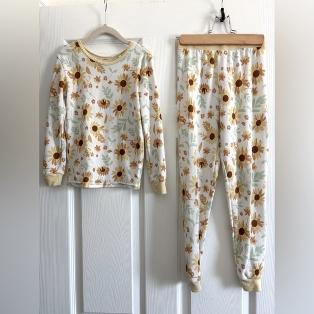 Jessica Simpson Sunflower Kids Pajama Set - Yellow and White